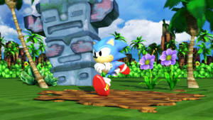 Explore The Beautiful Green Hill Zone Wallpaper