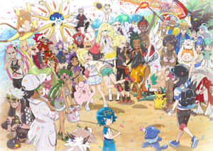 Explore The Colosseum In Pokemon Masters Wallpaper