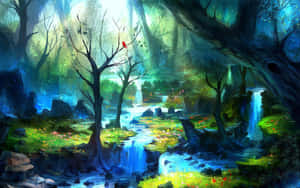 Explore The Fairy Forest, An Enchanting And Mysterious World Unseen By Human Eyes Wallpaper