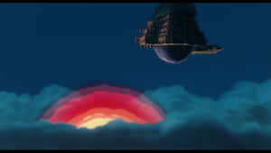 Explore The Fantastic Laputa Castle In The Sky Wallpaper