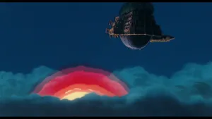 Explore The Fantastic Laputa Castle In The Sky Wallpaper