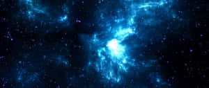 Explore The Green And Blue Galaxy Wallpaper