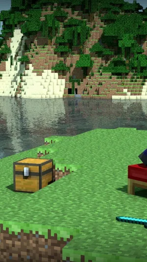 Explore The Infinite World Of Minecraft Pocket Edition Wallpaper