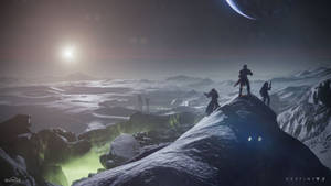 Explore The Moon And Beyond In Destiny 2 Shadowkeep Wallpaper