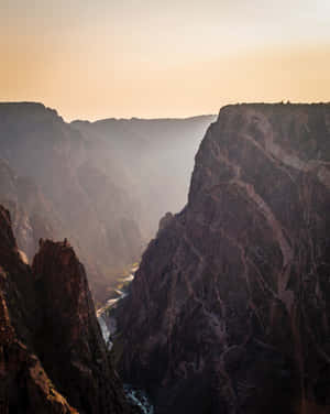 Explore The Natural Phenomenon Of Colorado's Black Canyon Wallpaper