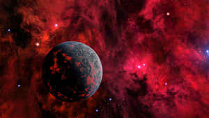 Explore The Red Space Wallpaper