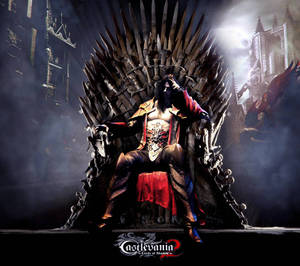 Explore The Twisted Throne Room Of Dracula Wallpaper