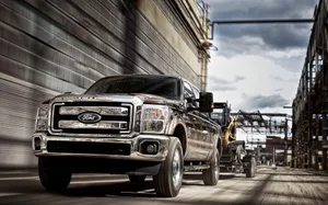 Explore The Uncompromising Rugged Power Of The Ford Powerstroke Wallpaper