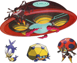 Explore The Universe In Style On Board The Dottler Spaceship Wallpaper