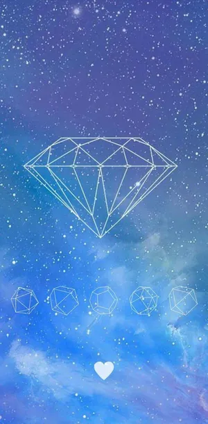 Explore The Wonders Of The Universe With A Galaxy Diamond Wallpaper