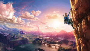 Explore The World Of The Legend Of Zelda In Breath Of The Wild Wallpaper