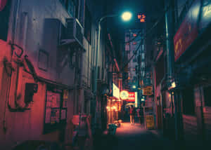 Exploring A Colorful Alleyway In Mexico Wallpaper