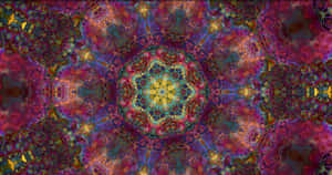 Exploring The Dimensions Of Psychedelic 3d Art In Vibrant Hues Wallpaper