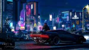 Exploring The Tech-noir Future Of Cyberpunk 2077 In Glorious High-definition. Wallpaper