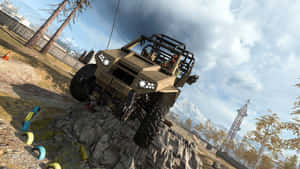 Explosive Action With Call Of Duty Vehicles Wallpaper