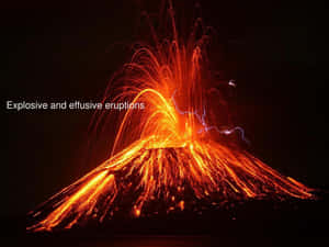 Explosive And Effusive Eruptions Wallpaper