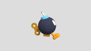 Explosive Bob-omb Character From The Popular Mario Game Series Wallpaper