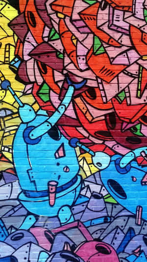 Explosive Colors Of Dope Graffiti Wallpaper
