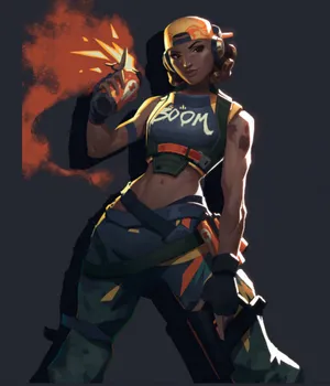 Explosive Entrance Raze Valorant Wallpaper