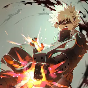 Explosive_ Hero_ Bakugou_ Profile Wallpaper