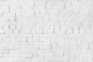 Exposed White Brick Wall Wallpaper