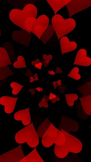 Express Your Love With This Beautiful Red Heart. Wallpaper