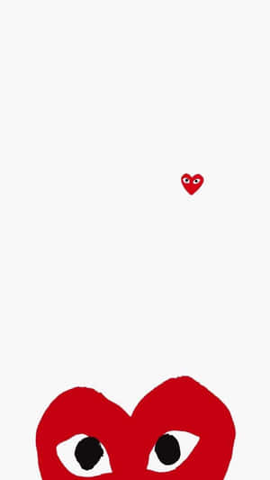 Express Your Style With Cdg Play Wallpaper