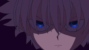 Expressive Close-up Of Killua Zoldyck Wallpaper