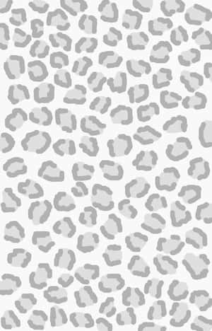 Exquisite Faded White Leopard Print Wallpaper