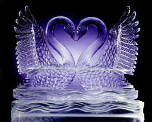 Exquisite Ice Sculpture Display Wallpaper