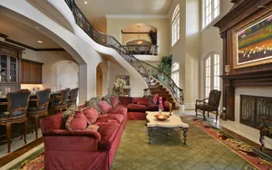 Exquisite Luxury Home Interior With Antique Furniture Wallpaper