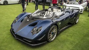 Exquisite Pagani Zonda Hp Barchetta In Striking Blue Wallpaper