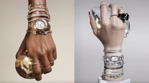 Exquisite Stacks Of Swarovski Jewelry Wallpaper