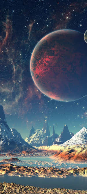 Extraterrestrial_ Landscape_ Artwork Wallpaper