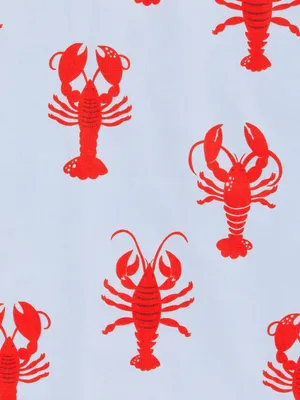 Exuberant Larry The Lobster Showing Off His Muscles Wallpaper