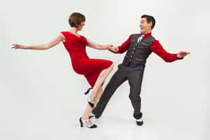 Exuberant Performance Of Swing Dance Wallpaper