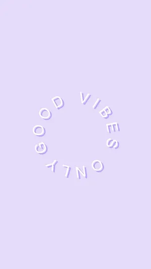 Exuding Positivity: Good Vibes Only Wallpaper