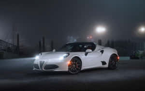 Eye-catching Alfa Romeo 4c Sports Car Wallpaper