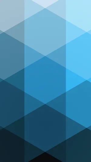 Eye-catching Blue Geometric Shapes Wallpaper