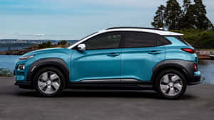 Eye-catching Hyundai Kona On The Road Wallpaper