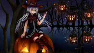 Eye-catching Vampire Costume For Halloween Wallpaper