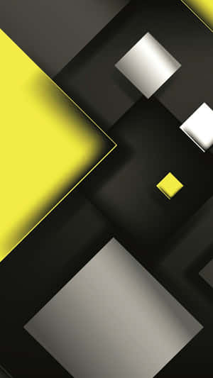 Eye-catching Yellow Geometric Wallpaper Wallpaper