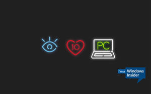 Eye Heart Pc Icon Cool 4k Wallpaper