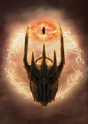 Eyeof Sauronand Helmet Artwork Wallpaper