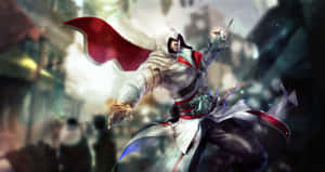 Ezio Auditore Exploring The Historical Cityscape In Assassin's Creed Wallpaper