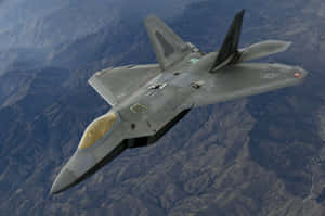 F-22 Raptor Jet - An Elite 5th Generation Fighter Jet Wallpaper