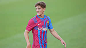 F C Barcelona Midfielder Gavi Training Session Wallpaper