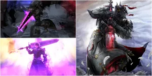 F F X I V Dark Knight Action Collage Wallpaper