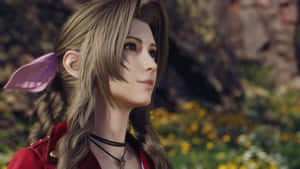 F F7 Rebirth Aerith Gainsborough Profile Wallpaper