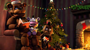 F N A F Christmas Celebration Wallpaper